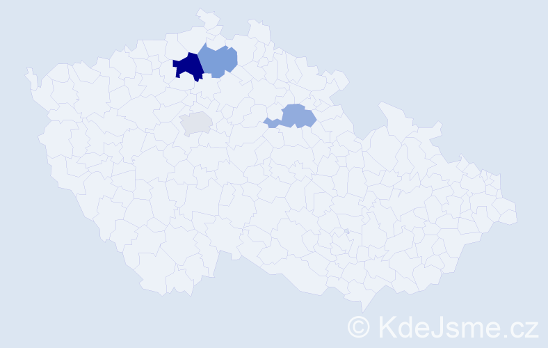Příjmení: 'Davaanyam', počet výskytů 6 v celé ČR