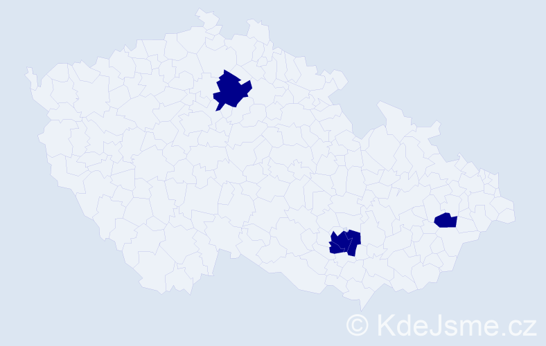 Příjmení: 'Tumurkhuyag', počet výskytů 4 v celé ČR