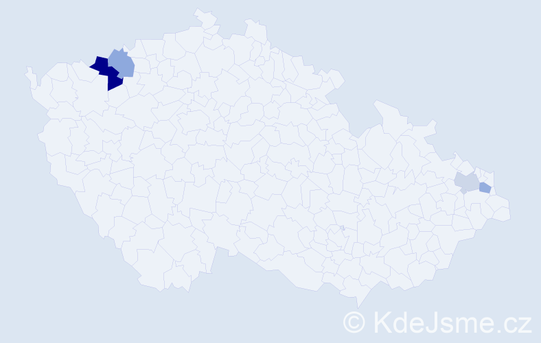 Příjmení: 'Askar', počet výskytů 6 v celé ČR