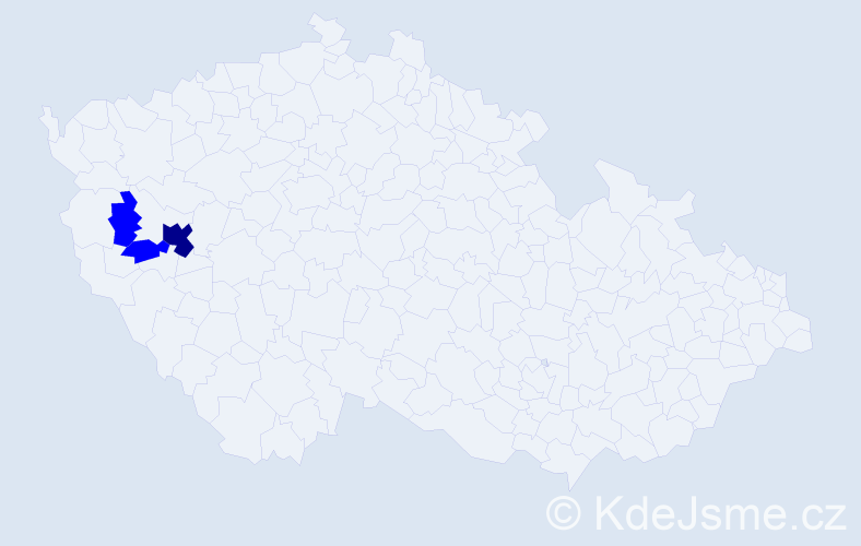 Příjmení: 'Ferczadi', počet výskytů 4 v celé ČR