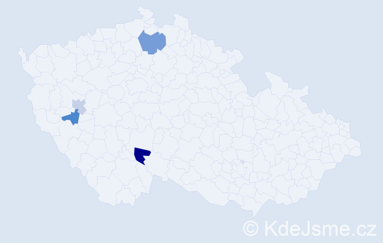 Příjmení: 'Rostásová', počet výskytů 6 v celé ČR