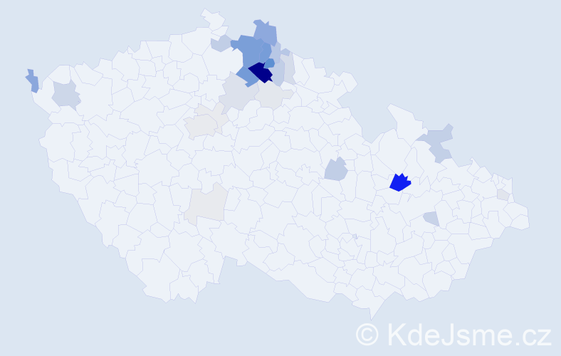 Příjmení: 'Laurin', počet výskytů 123 v celé ČR
