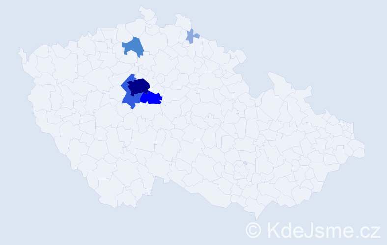 Příjmení: 'Drahotínská', počet výskytů 15 v celé ČR