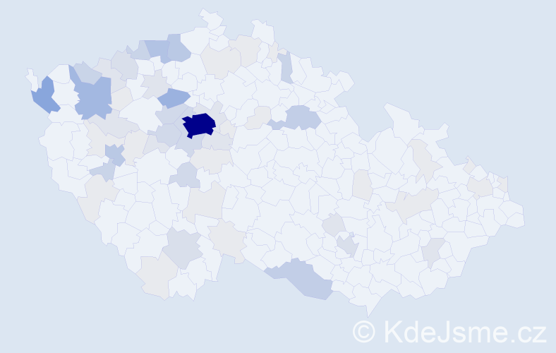 Příjmení: 'Wild', počet výskytů 213 v celé ČR