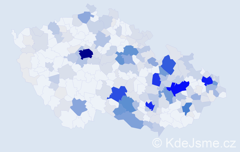 Příjmení: 'Václavek', počet výskytů 952 v celé ČR