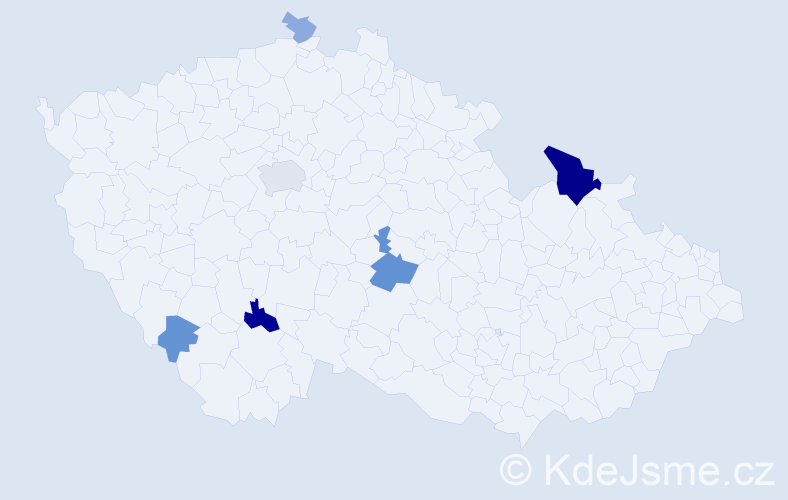 Příjmení: 'Reinold', počet výskytů 16 v celé ČR