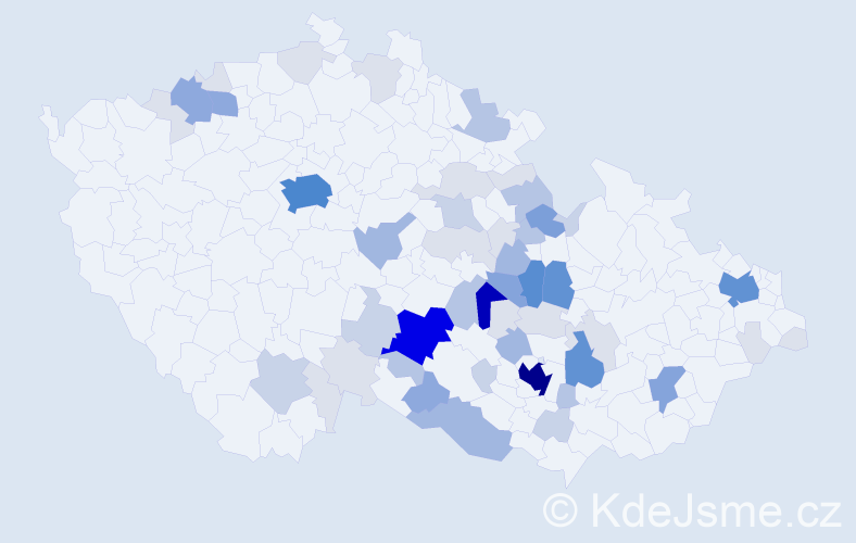 Příjmení: 'Kalášková', počet výskytů 217 v celé ČR