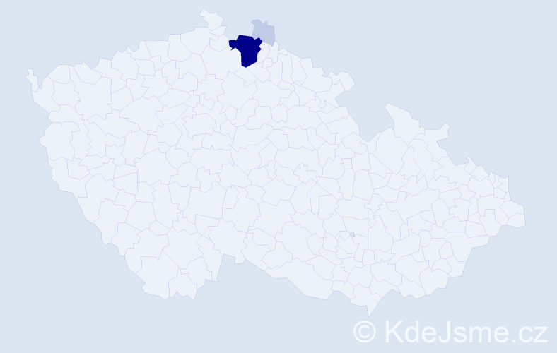 Příjmení: 'Hentzel', počet výskytů 11 v celé ČR