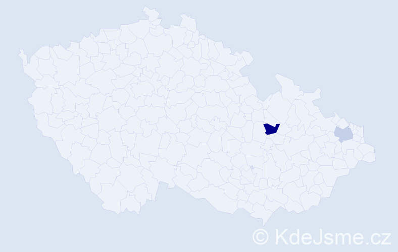 Příjmení: 'Sychrow', počet výskytů 2 v celé ČR