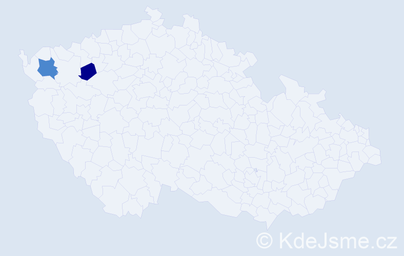Příjmení: 'Prätoriusová', počet výskytů 7 v celé ČR
