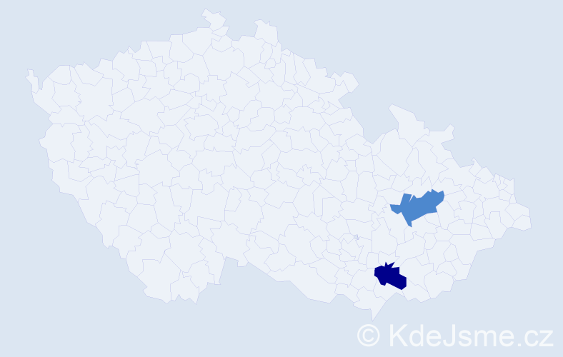 Příjmení: 'Fallon', počet výskytů 2 v celé ČR