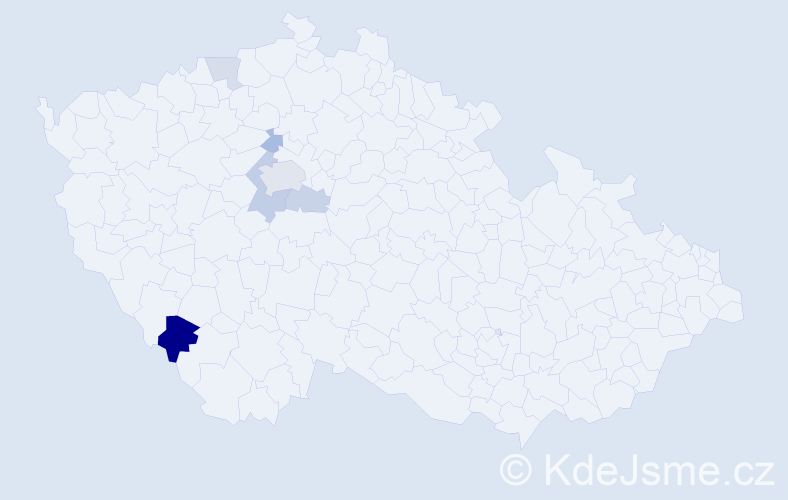 Příjmení: 'Kuryl', počet výskytů 14 v celé ČR