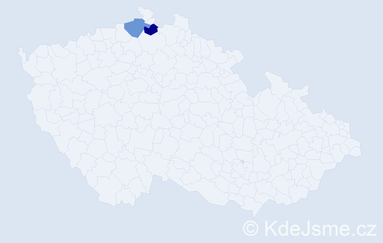 Příjmení: 'Dirigl', počet výskytů 6 v celé ČR