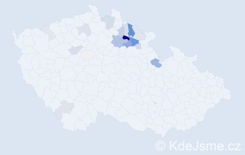 Příjmení: 'Rolf', počet výskytů 60 v celé ČR