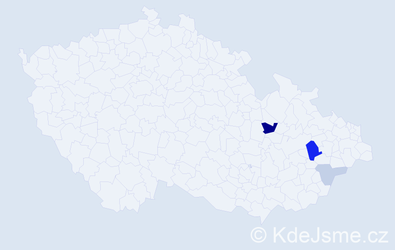 Příjmení: 'Zenzinger', počet výskytů 8 v celé ČR
