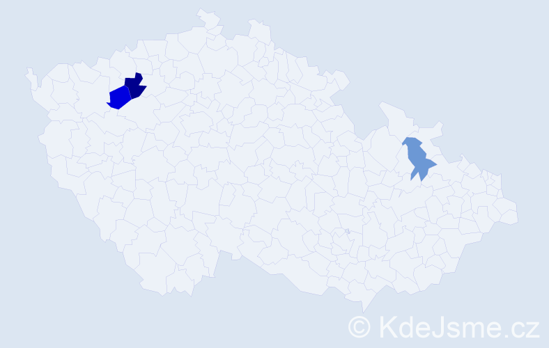 Příjmení: 'Škorjaková', počet výskytů 4 v celé ČR