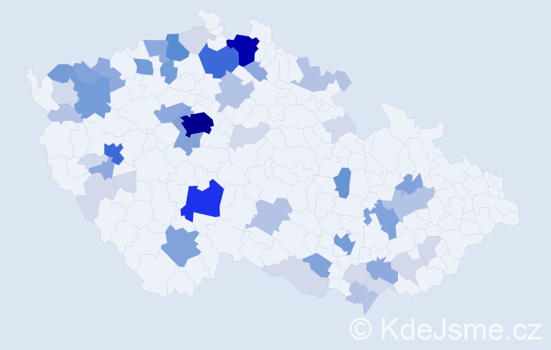 Příjmení: 'Löffler', počet výskytů 166 v celé ČR