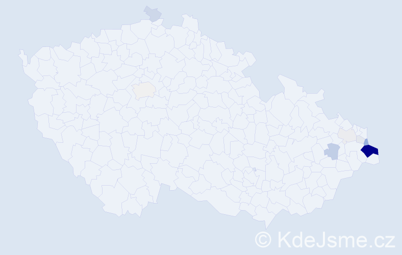 Příjmení: 'Roik', počet výskytů 31 v celé ČR