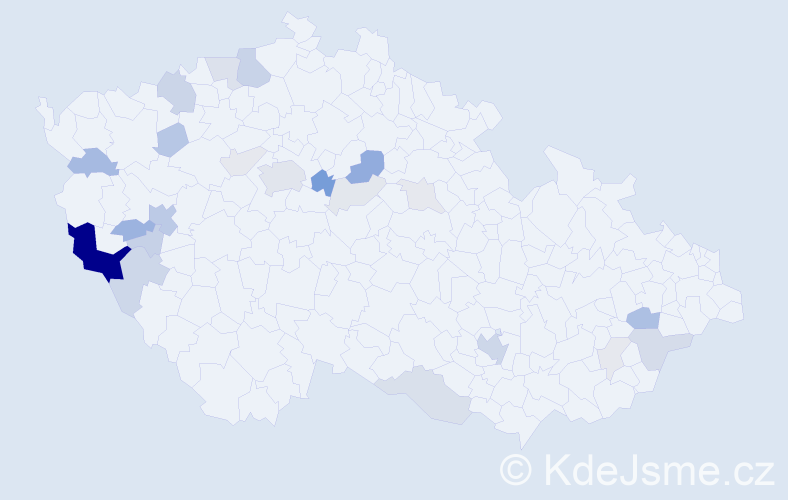 Příjmení: 'Grösslová', počet výskytů 82 v celé ČR