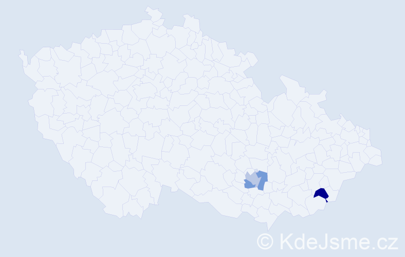 Příjmení: 'Kailer', počet výskytů 10 v celé ČR