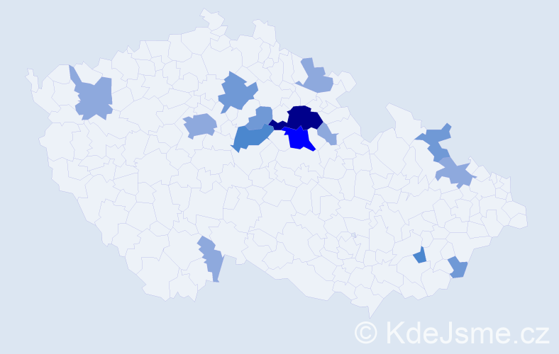 Příjmení: 'Metzlová', počet výskytů 30 v celé ČR
