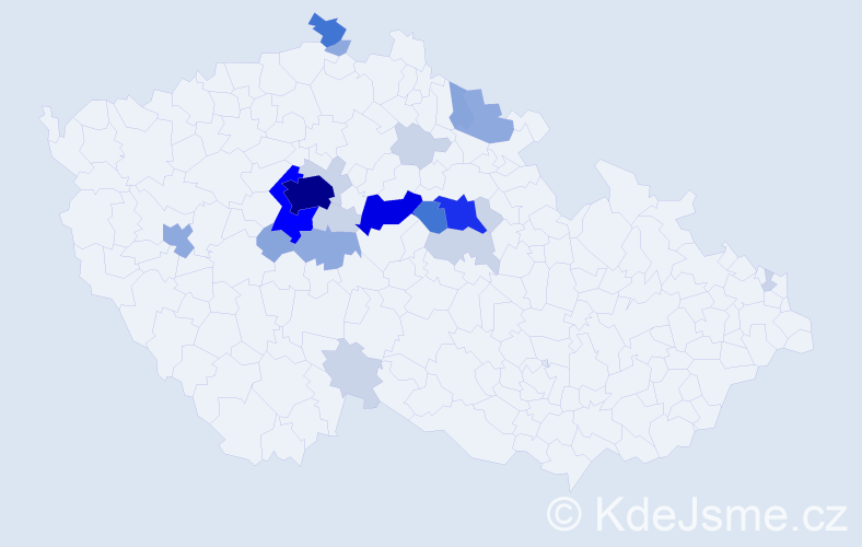 Příjmení: 'Turyna', počet výskytů 78 v celé ČR