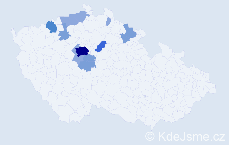 Příjmení: 'Hausenblas', počet výskytů 31 v celé ČR