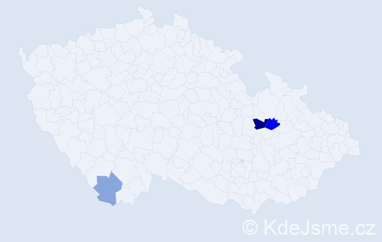 Příjmení: 'Drietonská', počet výskytů 5 v celé ČR