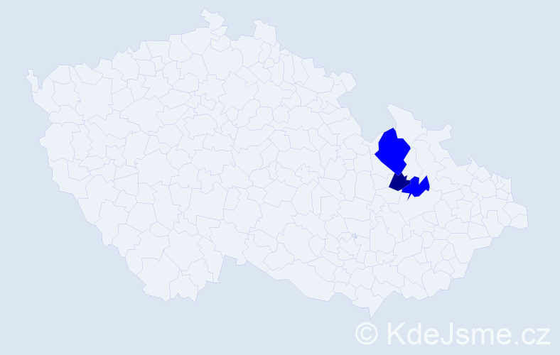 Příjmení: 'Giessl', počet výskytů 7 v celé ČR