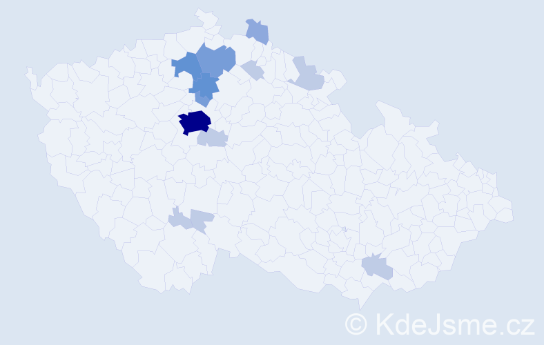Příjmení: 'Kulmanová', počet výskytů 32 v celé ČR