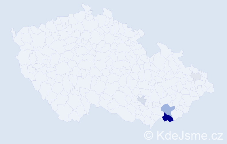 Příjmení: 'Floryánová', počet výskytů 11 v celé ČR