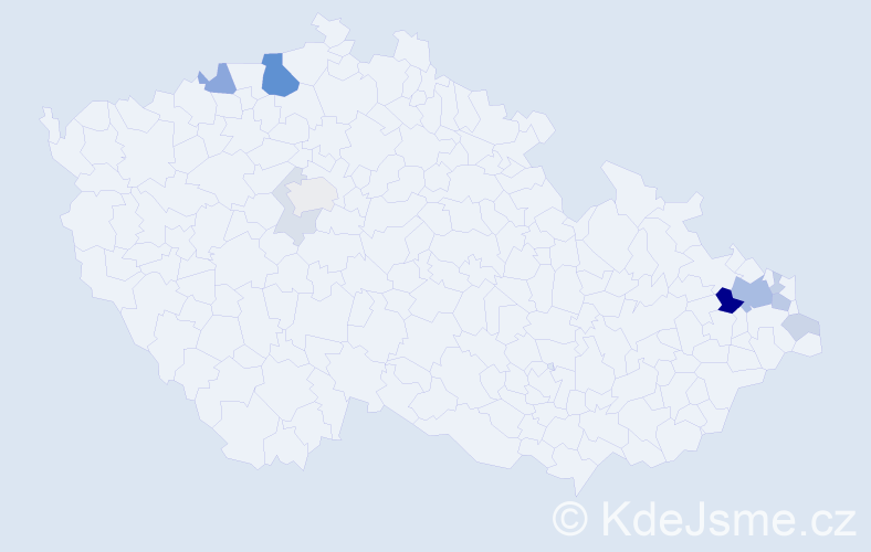 Příjmení: 'Dobosz', počet výskytů 31 v celé ČR