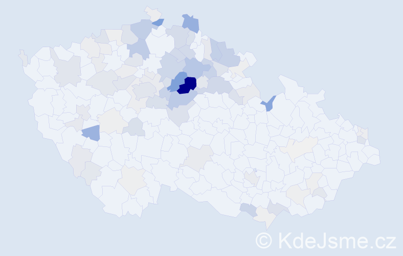 Příjmení: 'Brzák', počet výskytů 382 v celé ČR