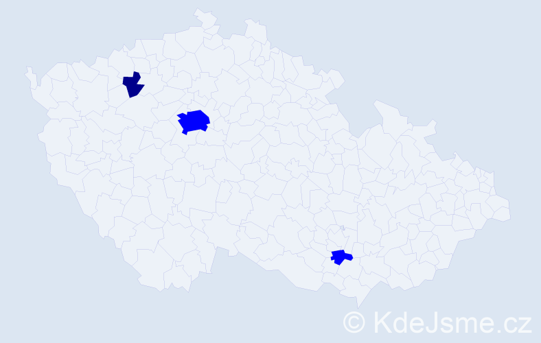 Příjmení: 'Fros', počet výskytů 7 v celé ČR