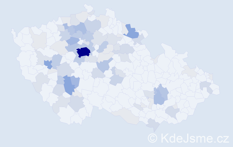 Příjmení: 'Sádlová', počet výskytů 266 v celé ČR