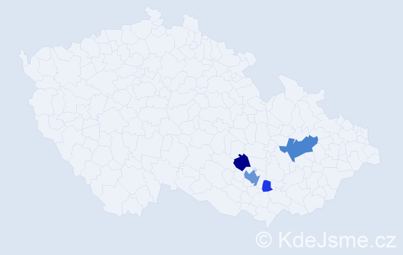 Příjmení: 'Ehrmann', počet výskytů 13 v celé ČR
