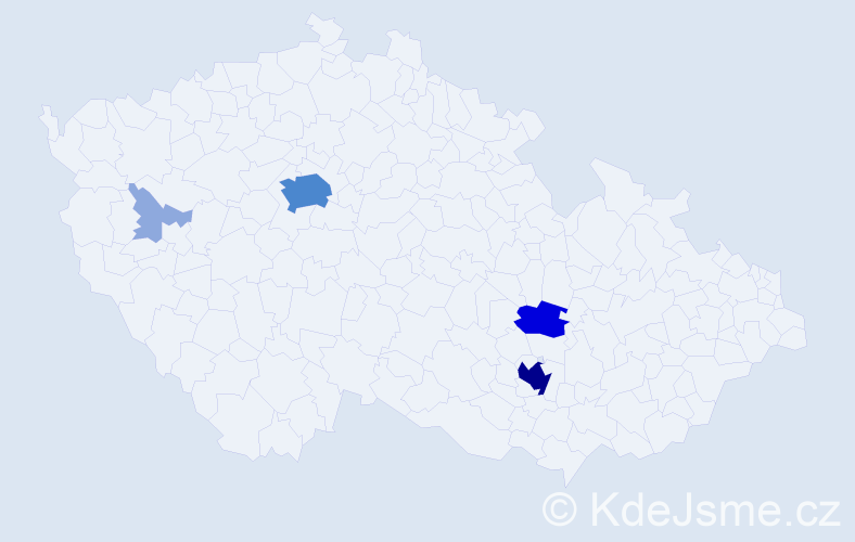 Příjmení: 'Parfus', počet výskytů 17 v celé ČR