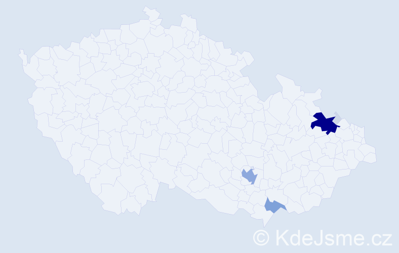 Příjmení: 'Sonek', počet výskytů 23 v celé ČR
