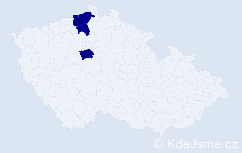 Příjmení: 'Stakh', počet výskytů 4 v celé ČR