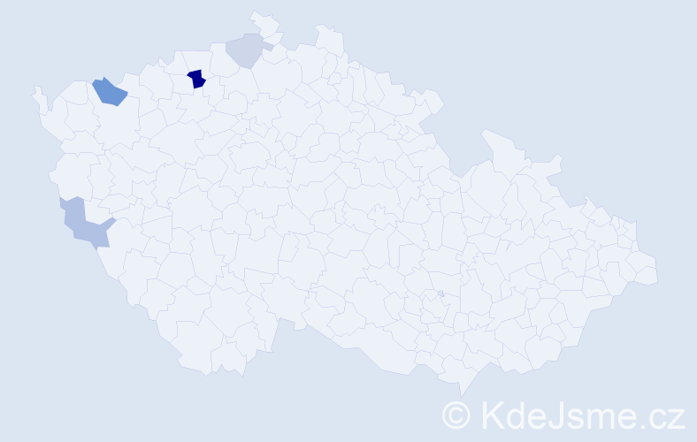 Příjmení: 'Leissner', počet výskytů 8 v celé ČR