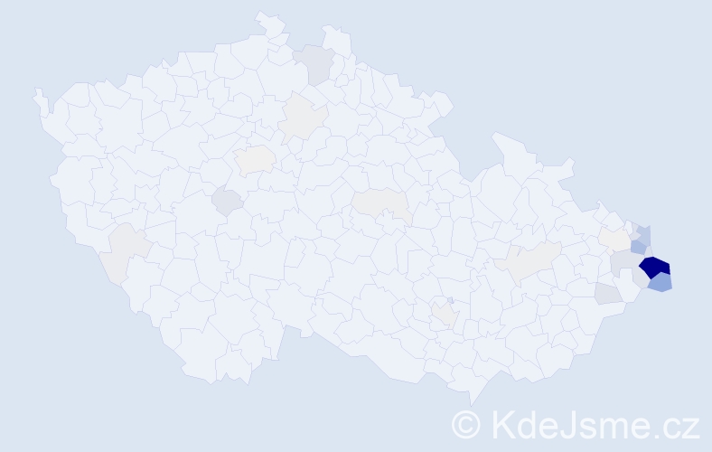 Příjmení: 'Stebel', počet výskytů 152 v celé ČR