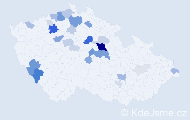 Příjmení: 'Ipser', počet výskytů 99 v celé ČR