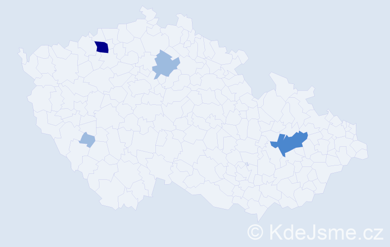 Příjmení: 'Mišurda', počet výskytů 8 v celé ČR