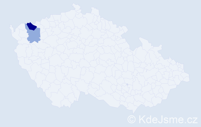 Příjmení: 'Modranszký', počet výskytů 3 v celé ČR
