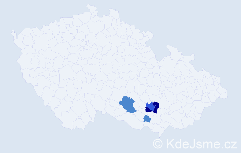 Příjmení: 'Zerhauová', počet výskytů 12 v celé ČR