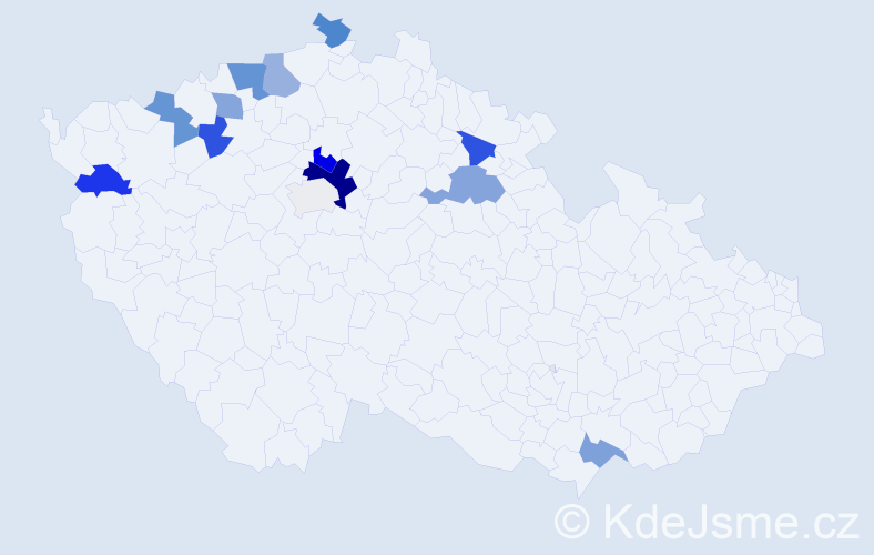 Příjmení: 'Babováková', počet výskytů 36 v celé ČR
