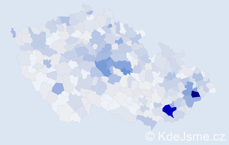 Příjmení: 'Malinová', počet výskytů 1869 v celé ČR