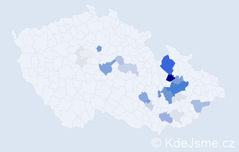 Příjmení: 'Talanda', počet výskytů 79 v celé ČR