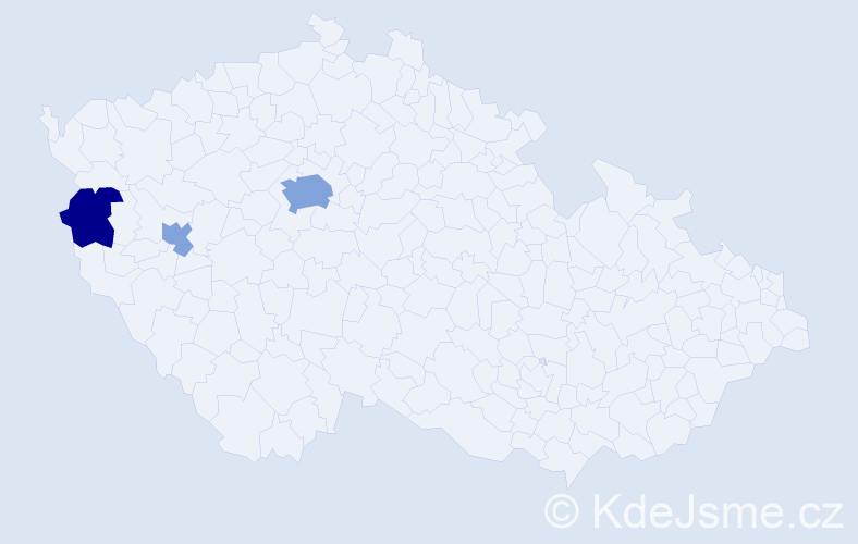Příjmení: 'Volka', počet výskytů 12 v celé ČR