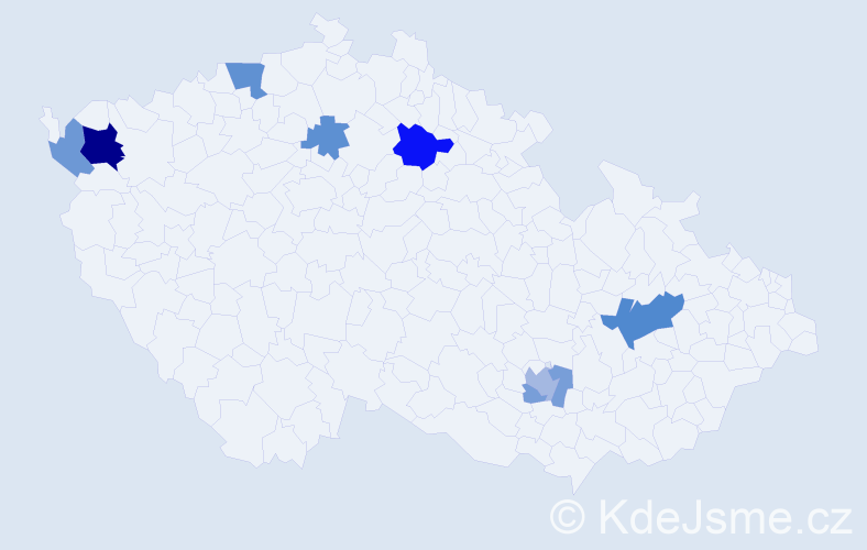Příjmení: 'Orvošová', počet výskytů 16 v celé ČR